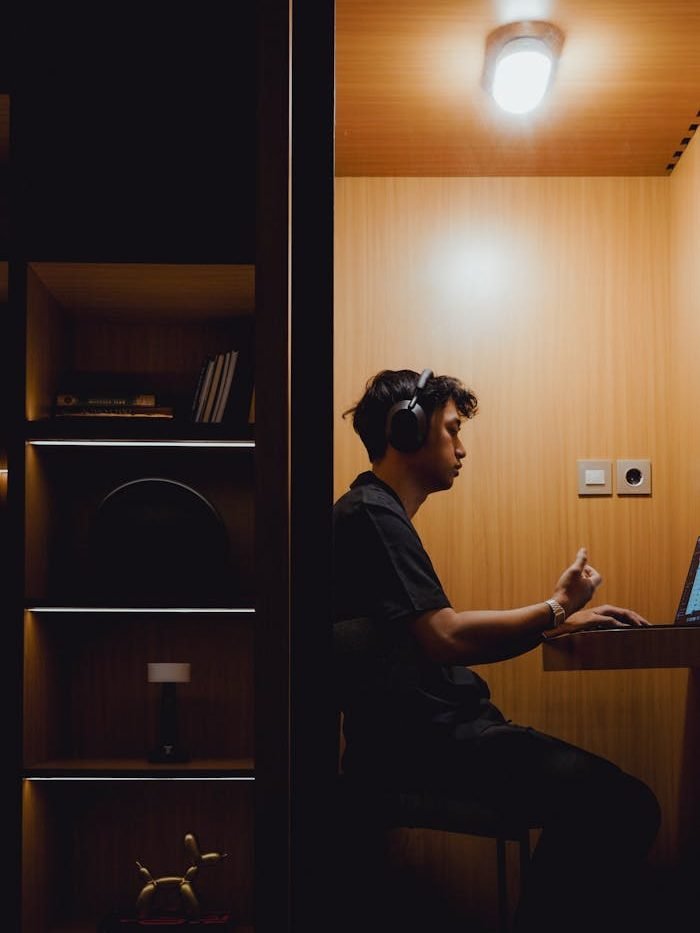 young-man-working-in-cozy-modern-workspace-31242614